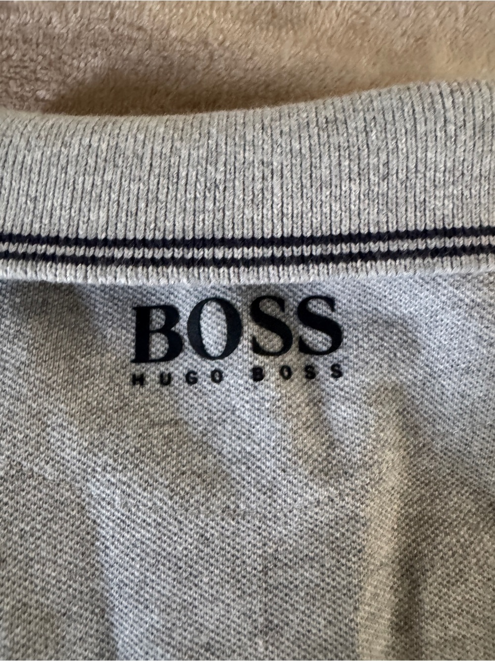 BOSS Hugo Boss Boys Gray Polo Shirt Preppy Designer 4/102 - Picture 9 of 9